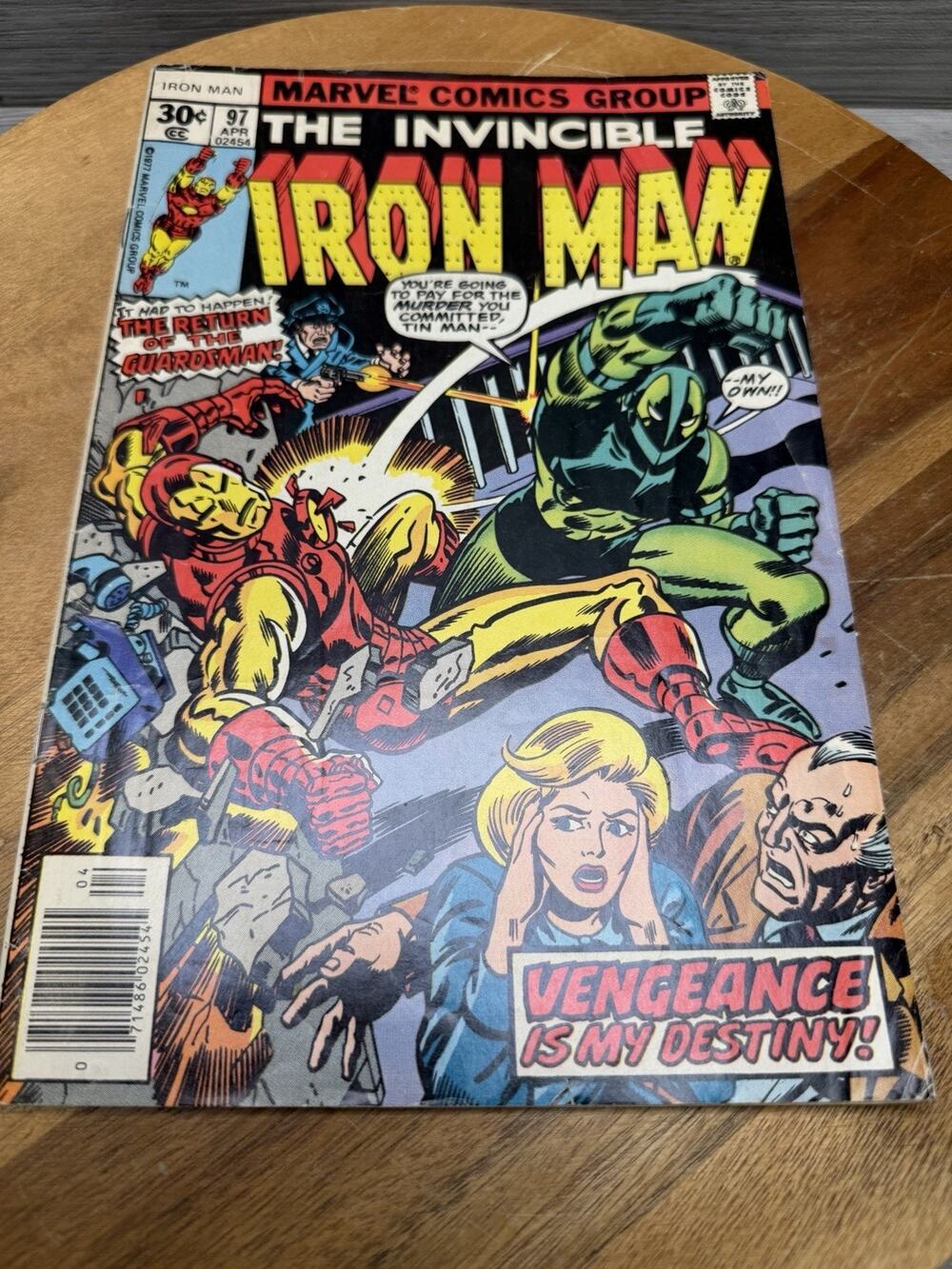 Marvel Comics Iron Man Volume 1 Book #97 Higher Mid Grade 1977 Bronze Age Comic